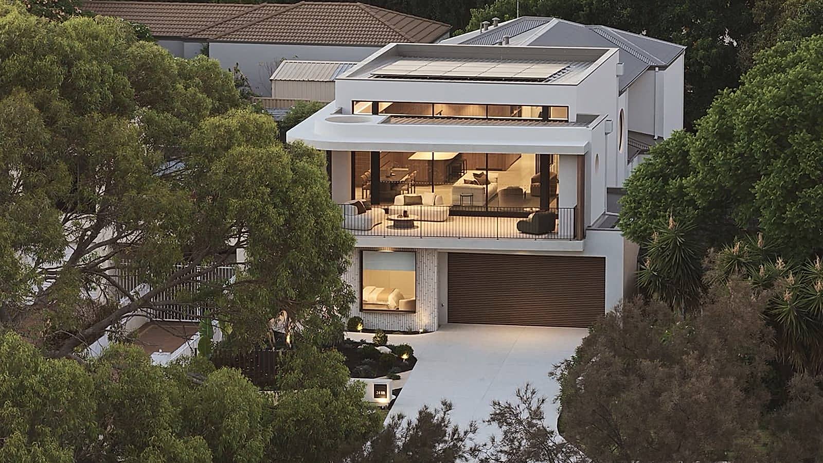 Modern custom home exterior designed and built by Coast Homes in Western Australia